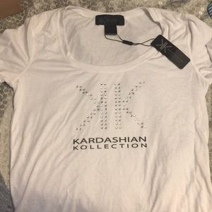 NWT Kardashian Kollection studded tee